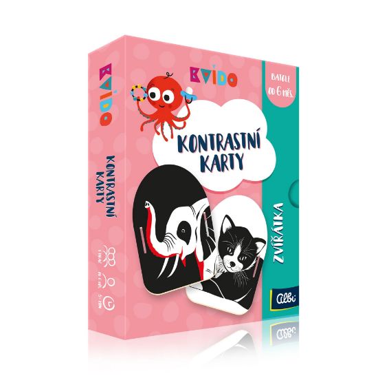 Obrázek Kontrastní karty Zvířátka - Kvído