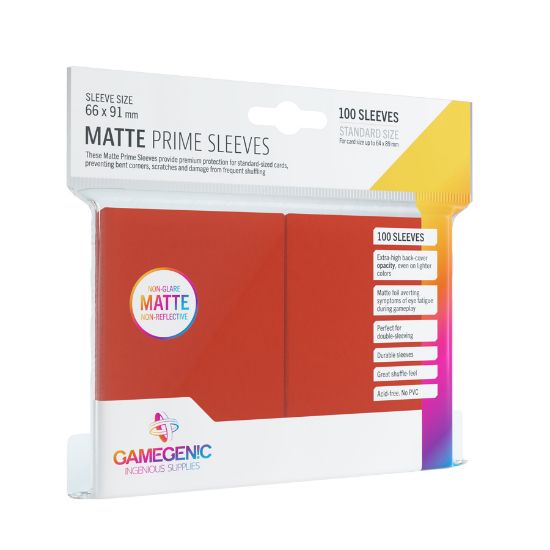 Obrázek Gamegenic: Matte Prime Sleeves Red