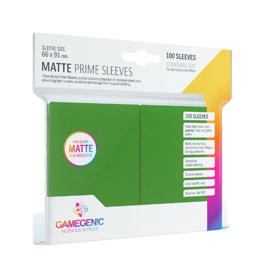 Obrázek Gamegenic: Matte Prime Sleeves Green