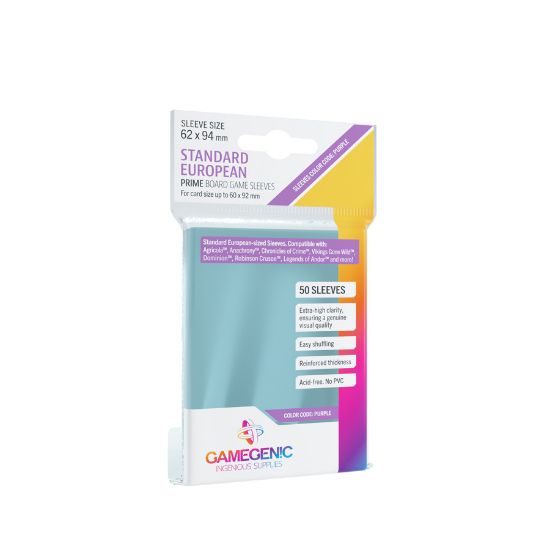 Obrázek Gamegenic: PRIME Standard European-Sized Sleeves 62 x 94 mm