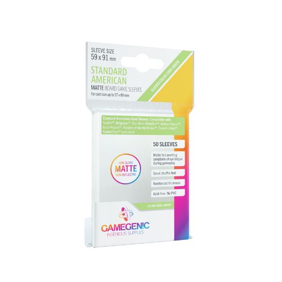 Obrázek Gamegenic: MATTE Standard American-Sized Boardgame Sleeves 59 x 91 mm