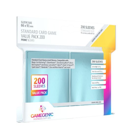 Obrázek Gamegenic: PRIME Standard Card Game Sleeve Value Pack 200