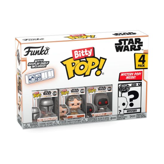 Obrázek Funko Bitty POP: Mandalorian- Mandalorian 4PK