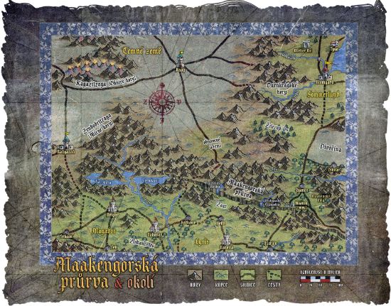 Obrázek Mapa Maakengorské průrvy a okolí