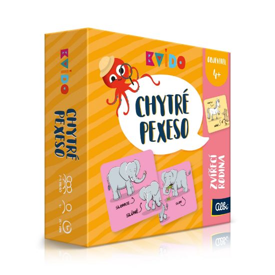 Obrázek Chytré pexeso - Zvířecí rodina - Kvído