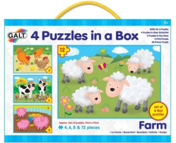 Zobrazit detail produktu - 4 Puzzle v krabici - Farma Obrázek 4 Puzzle v krabici - Farma