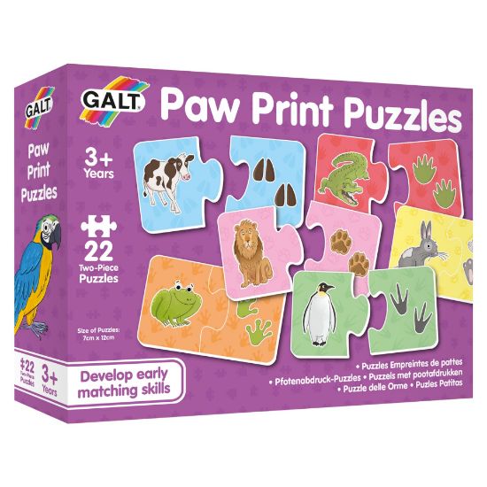 Obrázek Puzzle - Zvířátka a jejich stopy
