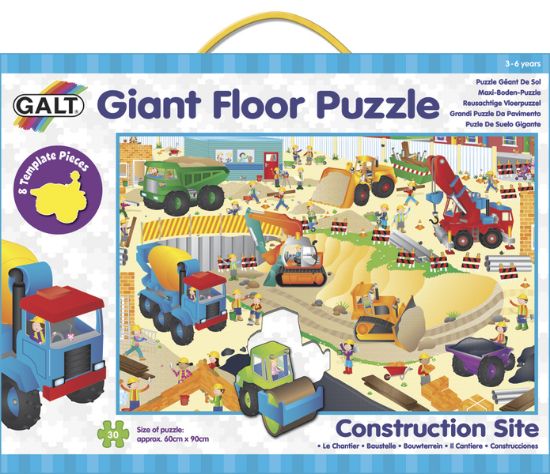 Obrázek Velké podlahové puzzle – na staveništi
