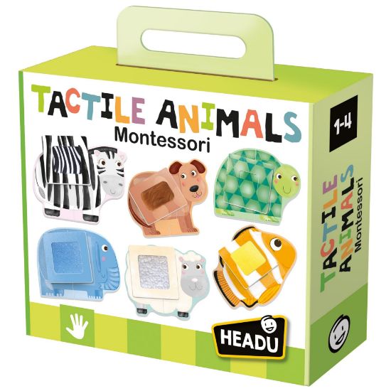 Obrázek HEADU EN: Montessori - Dotykové puzzle - Zvířátka