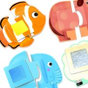 Obrázek HEADU EN: Montessori - Dotykové puzzle - Zvířátka
