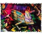 Obrázek DŘEVĚNÉ BAREVNÉ PUZZLE - Úžasný chameleon