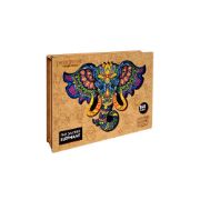 Obrázek DŘEVĚNÉ BAREVNÉ PUZZLE - Posvátný Slon