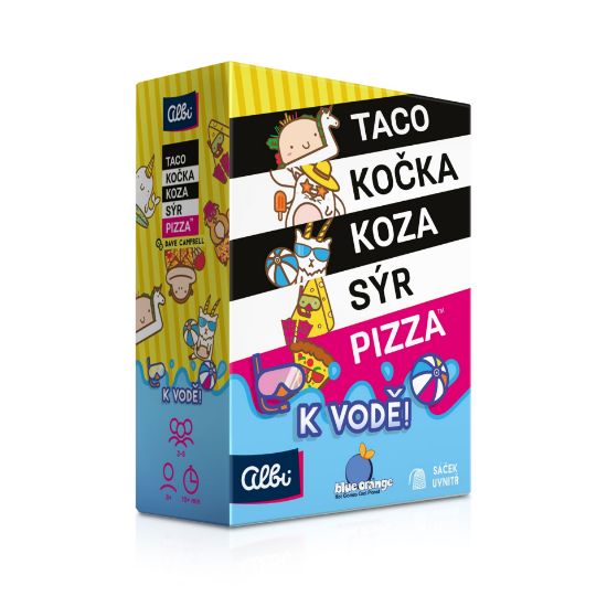 Obrázek Taco, kočka, koza, sýr, pizza - K vodě
