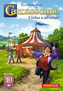 Zobrazit detail produktu - Carcassonne rozšíření 10: Cirkus a akrobaté (2025) Obrázek Carcassonne rozšíření 10: Cirkus a akrobaté (2025)