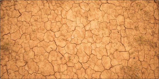 Obrázek Herní podložka (playmat) 180 x 90 cm (6'x3') - různé motivy  (neoprenová, obšitá, playmat) Desert (poušť)