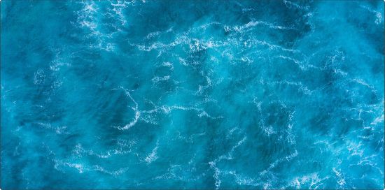 Obrázek Herní podložka (playmat) 120 x 90 cm (4'x3') - různé motivy  (neoprenová, obšitá, playmat) Ocean (oceán)