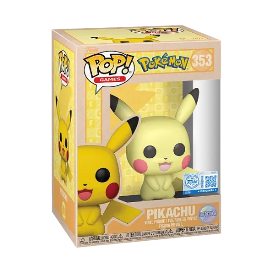 Obrázek Funko POP Games: Pokemon- Pikachu(SftClr)