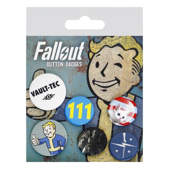 Obrázek Sada Placek Fallout (6 ks)