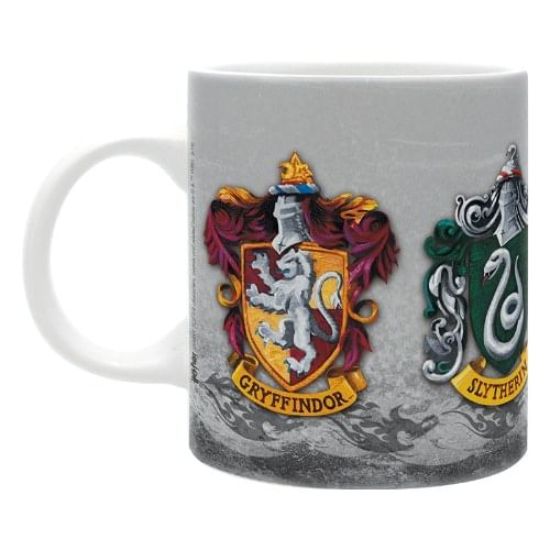 Obrázek Hrnek Harry Potter - znaky bradavických kolejí (bílý)