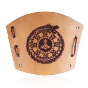 Obrázek Kožený nátepník Viking - Uroboros s Thorovým kladivem