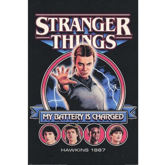 Obrázek Plakát Stranger Things - My Battery Is Charged