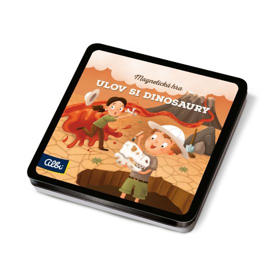 Obrázek Magnetická hra na cesty - Ulov si dinosaury