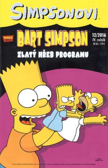 Obrázek Bart Simpson  40:12/2016 Zlatý hřeb programu