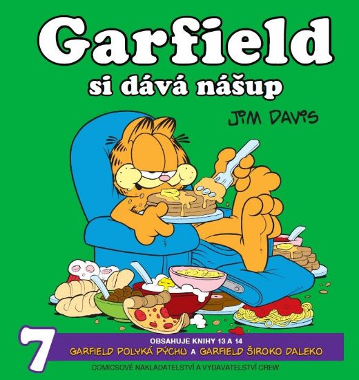 Obrázek Garfield si dává nášup