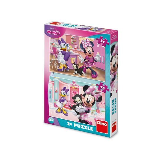 Obrázek Puzzle Minnie a Figaro 24+48 dílků