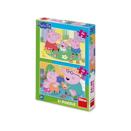 Obrázek Puzzle Peppa Pig: Domov 24+48 dílků