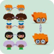 Obrázek Sestavitelní lidé s velkými emocemi