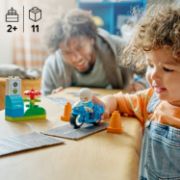 Obrázek Modrá policejní motorka