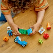 Obrázek Modrá policejní motorka