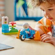 Obrázek Modrá policejní motorka