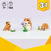 Obrázek Roztomilý křeček s květinou