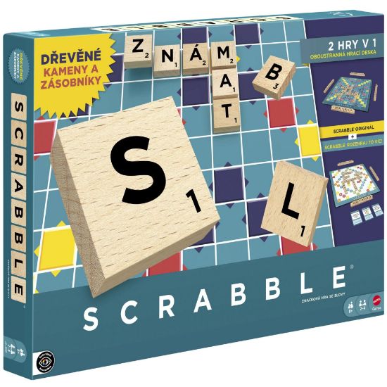 Obrázek SCRABBLE DŘEVĚNÁ EDICE CZ