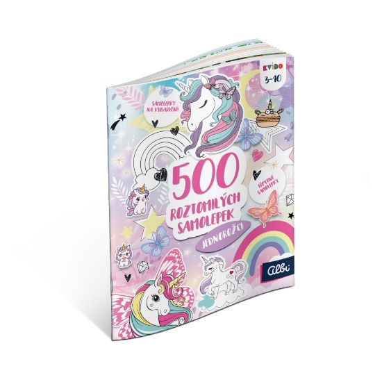 Obrázek Kvído - 500 roztomilých samolepek: Jednorožci