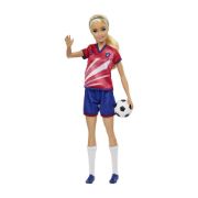 Obrázek Barbie fotbalová panenka  - BARBIE V ČERVENÉM DRESU