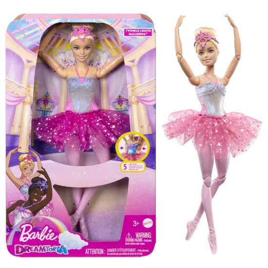 Obrázek Barbie svítící magická baletka s růžovou sukní 