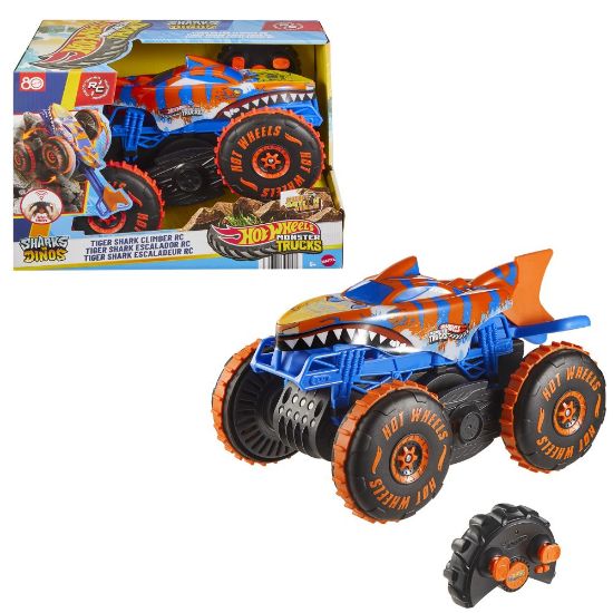 Obrázek Hot Wheels RC MONSTER TRUCKS LEZEC TIGER SHARK