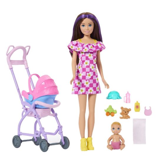 Obrázek Barbie SKIPPER BABYSITTER chůvá s kočárkem