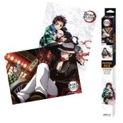 Obrázek Sada plakátů Demon Slayer - Muzan, Tanjiro & Nezuko