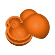 Obrázek Silikonová forma na led Star Wars - BB-8