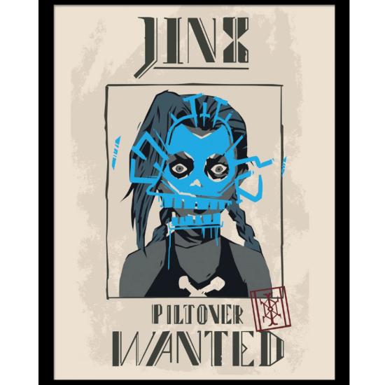 Obrázek Obraz League of Legends - Arcane: Jinx Piltover Wanted
