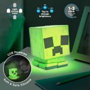 Obrázek Lampička Minecraft SquishyGlo - Creeper, silikonová