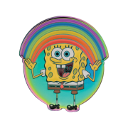 Obrázek Odznak SpongeBob v kalhotách - Duha