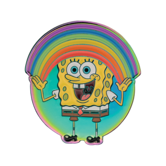 Obrázek Odznak SpongeBob v kalhotách - Duha