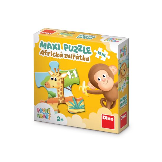 Obrázek První hraní: Africká zvířátka 15 maxi Puzzle