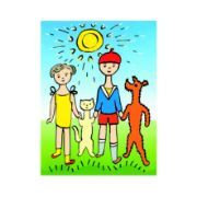 Obrázek Dřevěné kostky Pejsek a kočička – 12 kostek