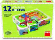 Obrázek Dřevěné kostky Povolání – 12 kostek
